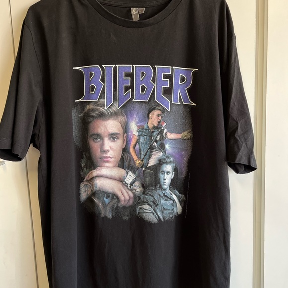 Pre owned ASOS Justin Bieber xl T-shirt black - Picture 3 of 4